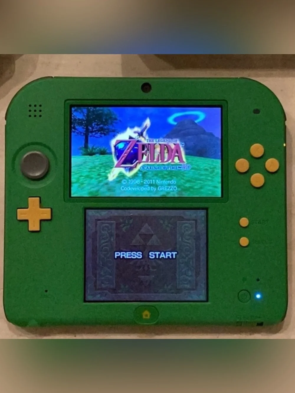 Zelda Nintendo 2DS Console Refurbished Link Edition Legend Of Zelda Ocarina Time
